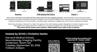 Live Cell Imaging Workshop, Hosted by ECHO